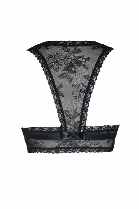 Tia Lyn Black Lace Racerback Bralette 3 Tia Lyn Black Lace Racerback Bralette