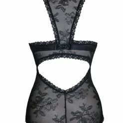 Tia Lyn Black Lace Teddy