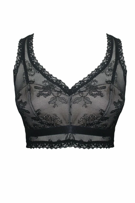 Tia Lyn Black Lace Racerback Bralette 4 Tia Lyn Black Lace Racerback Bralette