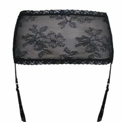 Tia Lyn Lingerie Black Lace Garter Belt
