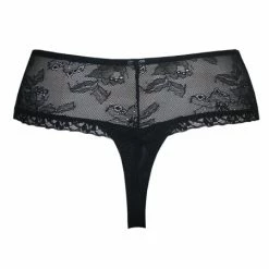 Tia Lyn Black Lace Thong