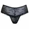Tia Lyn Black Lace Thong