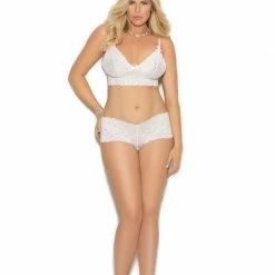 Elegant Moments Stretch Lace Camisole Set Lingerie