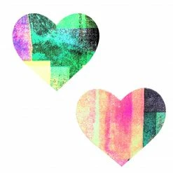 Nipztix Glow Tetris Heart Pasties