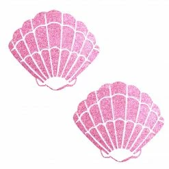 Nipztix Pink Glitter Seashell Pasties Accessories