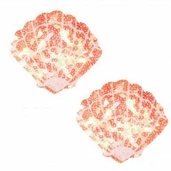 Nipztix Peach Sparkle Seashell Pasties Accessories